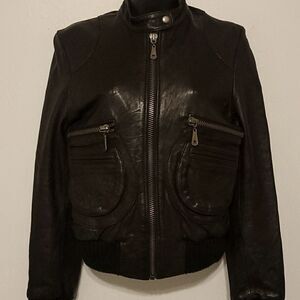 - Doma aviator leather jacket size xs